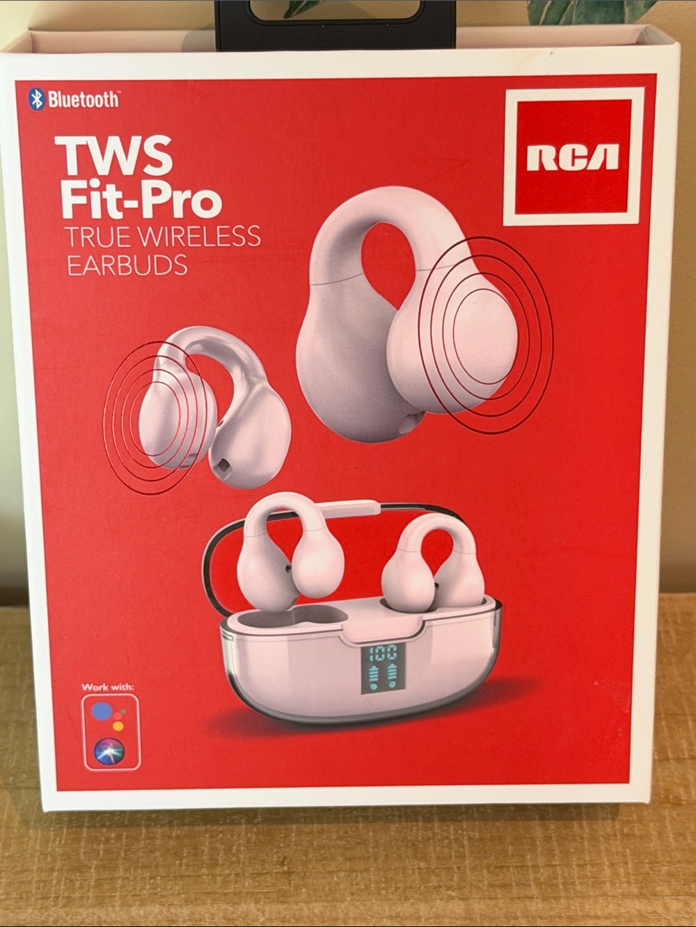 RCA TWS Fit-Pro True Wireless Earbuds - White